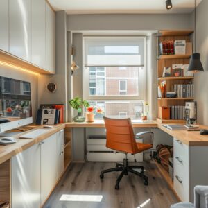 Idée d'aménagement d'un coin bureau fonctionnel et intelligent dans un petit appartement